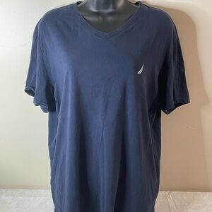 Nautica Navy V-Neck Men's Tee